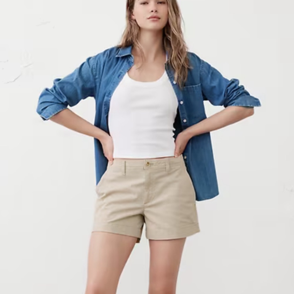 NWOT GAP Tan Shorts AND Jean jacket